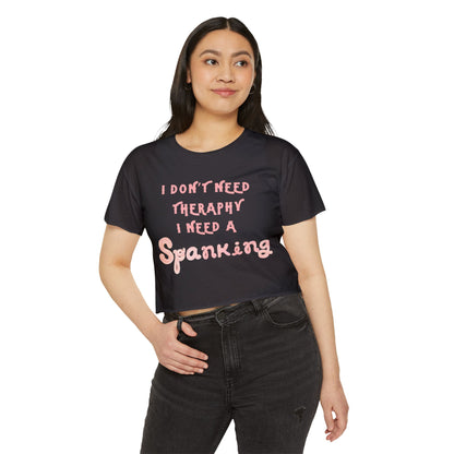 Spanking Required Women's Crop Top