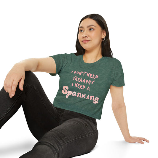 Spanking Required Women's Crop Top