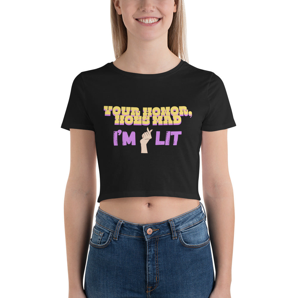 I'm Lit- Women’s Crop Tee