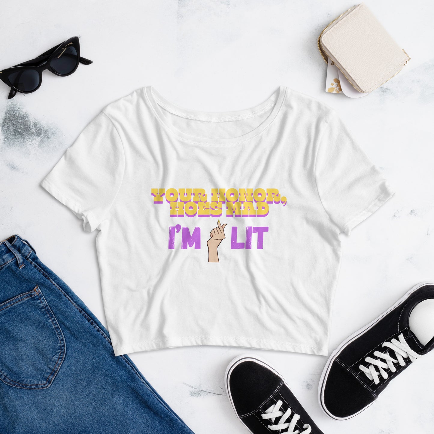 I'm Lit- Women’s Crop Tee