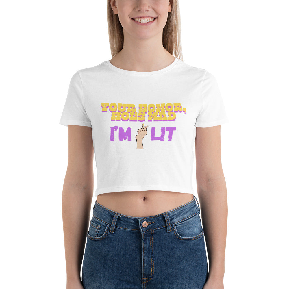 I'm Lit- Women’s Crop Tee